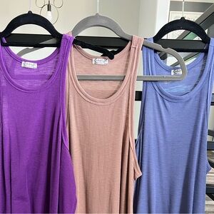 Set of 3 FREE PEOPLE INTIMATELY TANKS